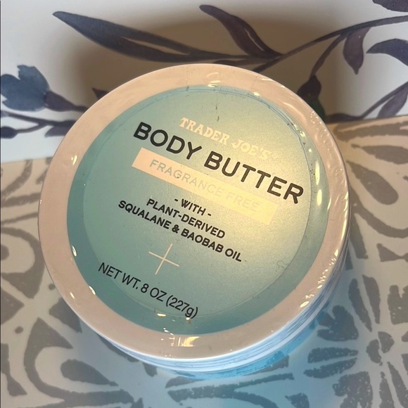Trader Joe’s Fragrance Free Body Butter - Blue NWT New - Picture 2 of 3